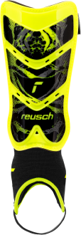 Reusch Shinguard Attrakt Pro 5377043 2700 black yellow front